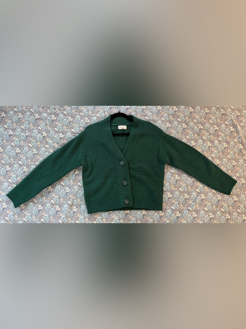 Universal Thread Forest Green Knit Button-Up Cardigan